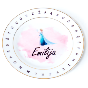 Lėkštutės ir puodelio komplektas „Princesė“ - MedoosaKids