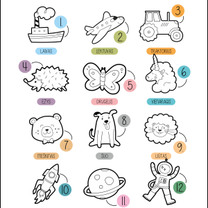 Vardo dėlionė "Ornamentai" - MedoosaKids
