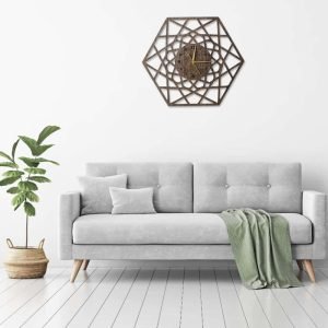 Sieninis laikrodis, interjero detalė, namų dekoras